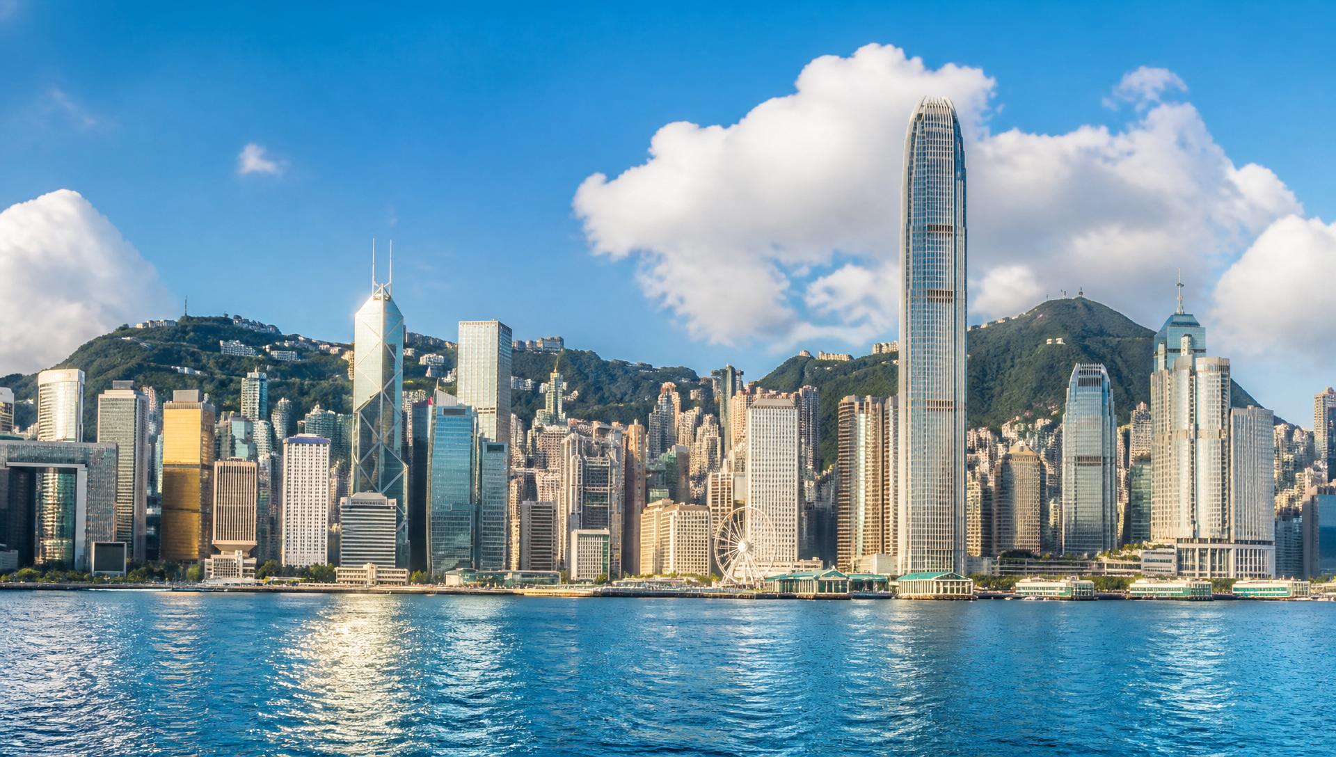 香港中环 CBD 海岸天际线